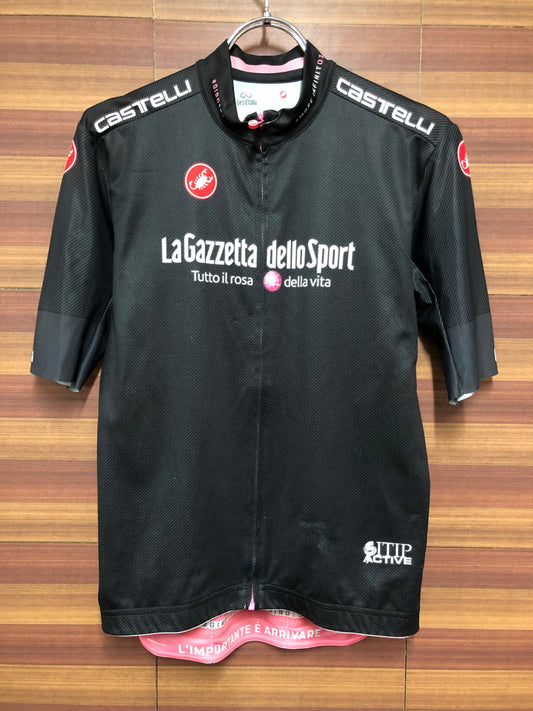 IK198 カステリ CASTELLI ジロ・デ・イタリア Giro d'Italia 半袖 サイクルジャージ M 黒