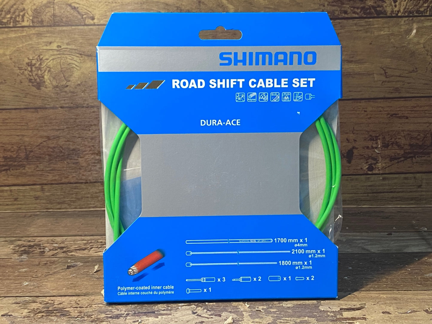 IA467 シマノ SHIMANO デュラエース DURA-ACE ロードシフトケーブルセット ROAD SHIFT CABLE SET 緑