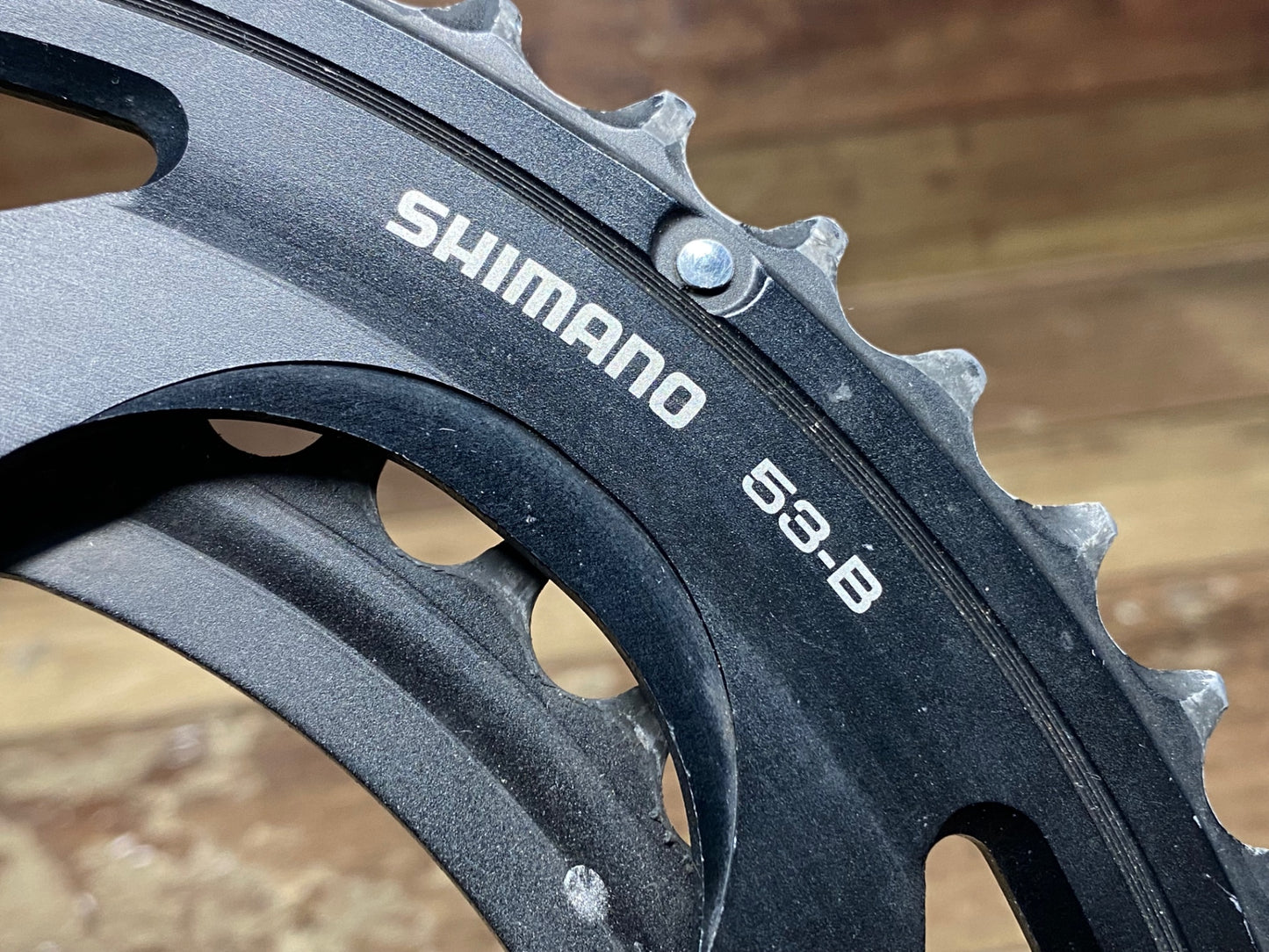 II417 シマノ SHIMANO 105 FC-5700 クランクセット 172.5mm 53/39T ※チェーンリング摩耗大