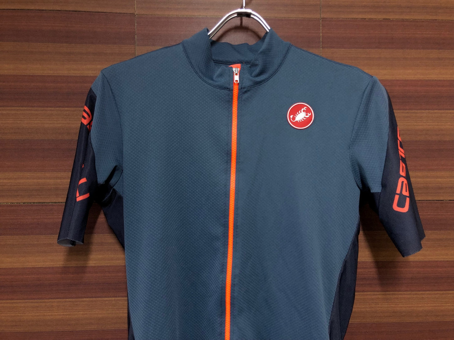 IK724 カステリ CASTELLI 半袖サイクルジャージ グレーLサイズ