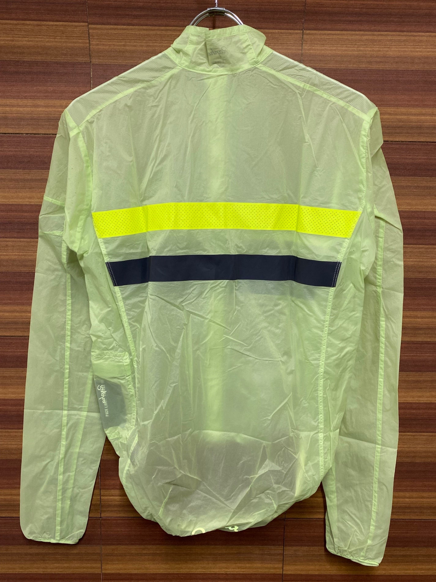IT644 ラファ Rapha BREVET FLYWEIGHT WIND JACKET 長袖 ウィンドブレーカー 黄緑 XS
