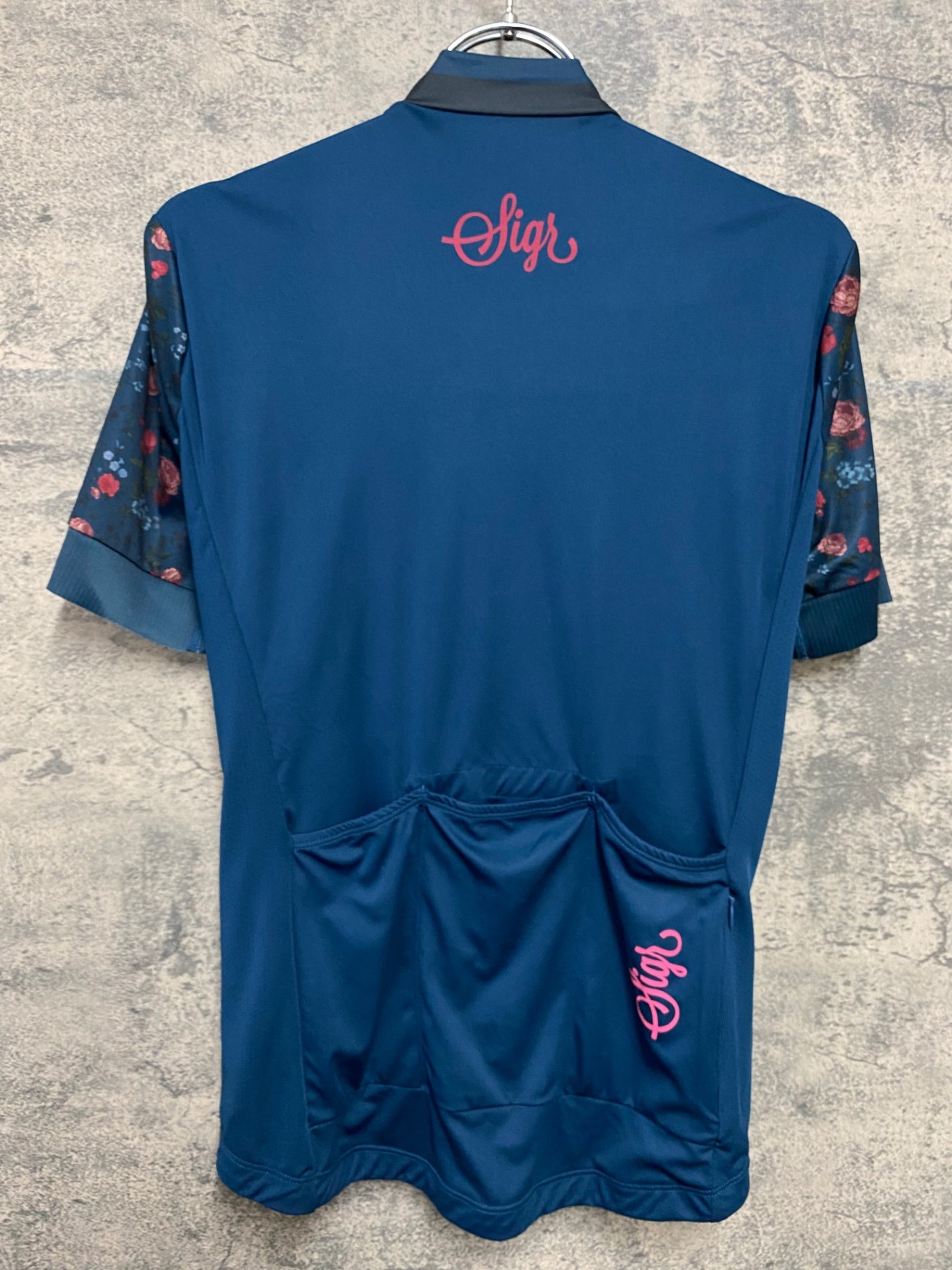 JA490 シーガー Sigr CIKORIA 半袖 サイクルジャージ 緑 花柄 XS