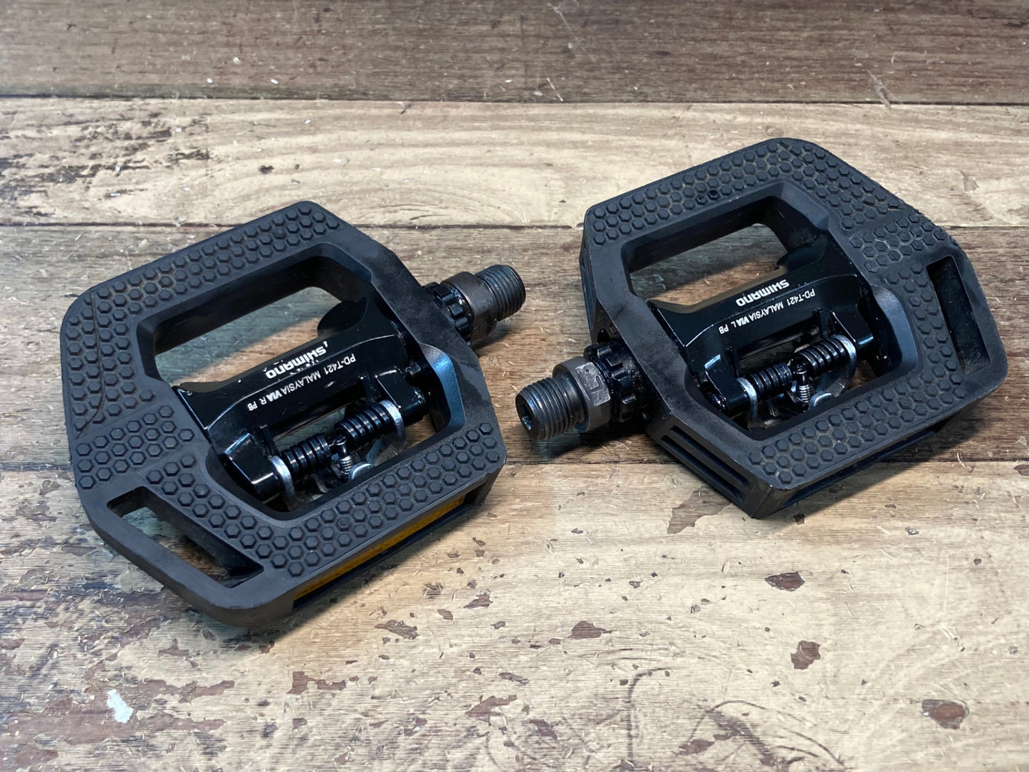 IM485 シマノ SHIMANO CLICK'R PD-T421 ビンディングペダル 黒 SPD