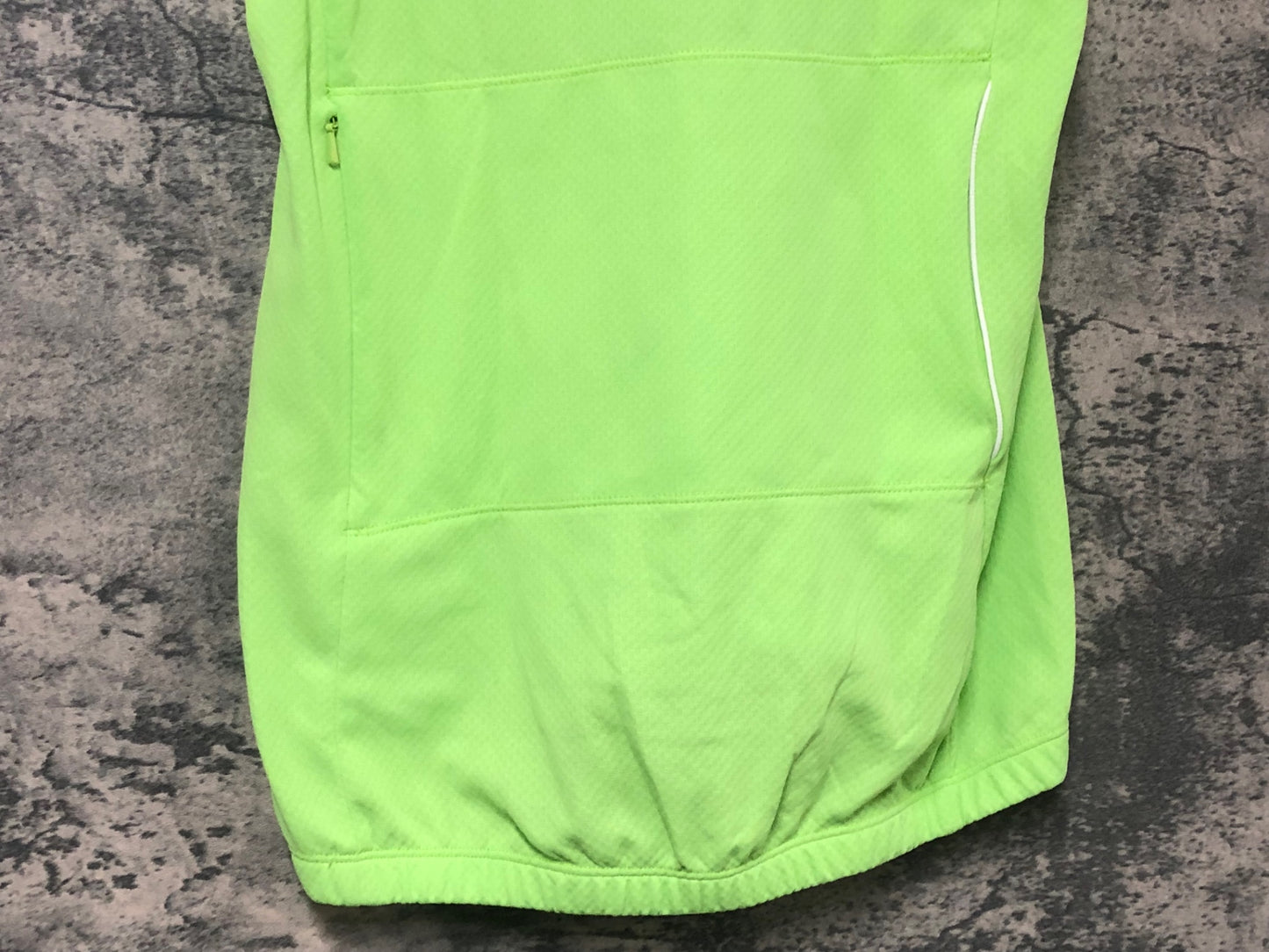 IW601 ルコックスポルティフ le coq sportif 半袖 サイクルジャージ 黄緑 M