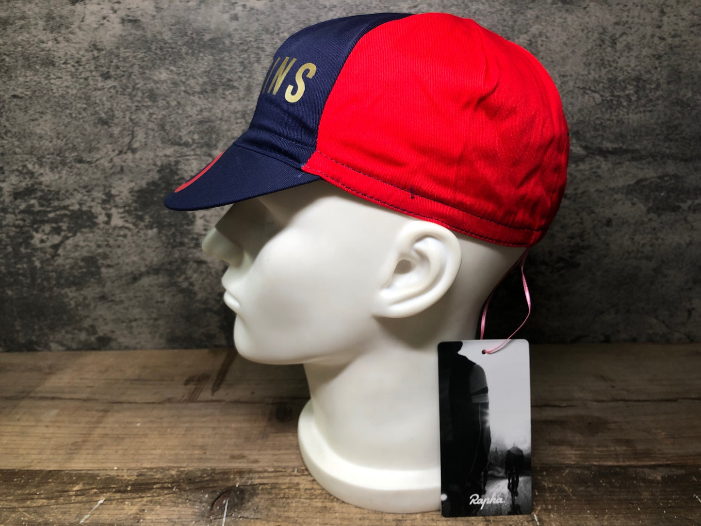 IW755 ラファ Rapha WIGGINS REPLICA CAP サイクルキャップ 赤 ネイビー ワンサイズ TEAM sky