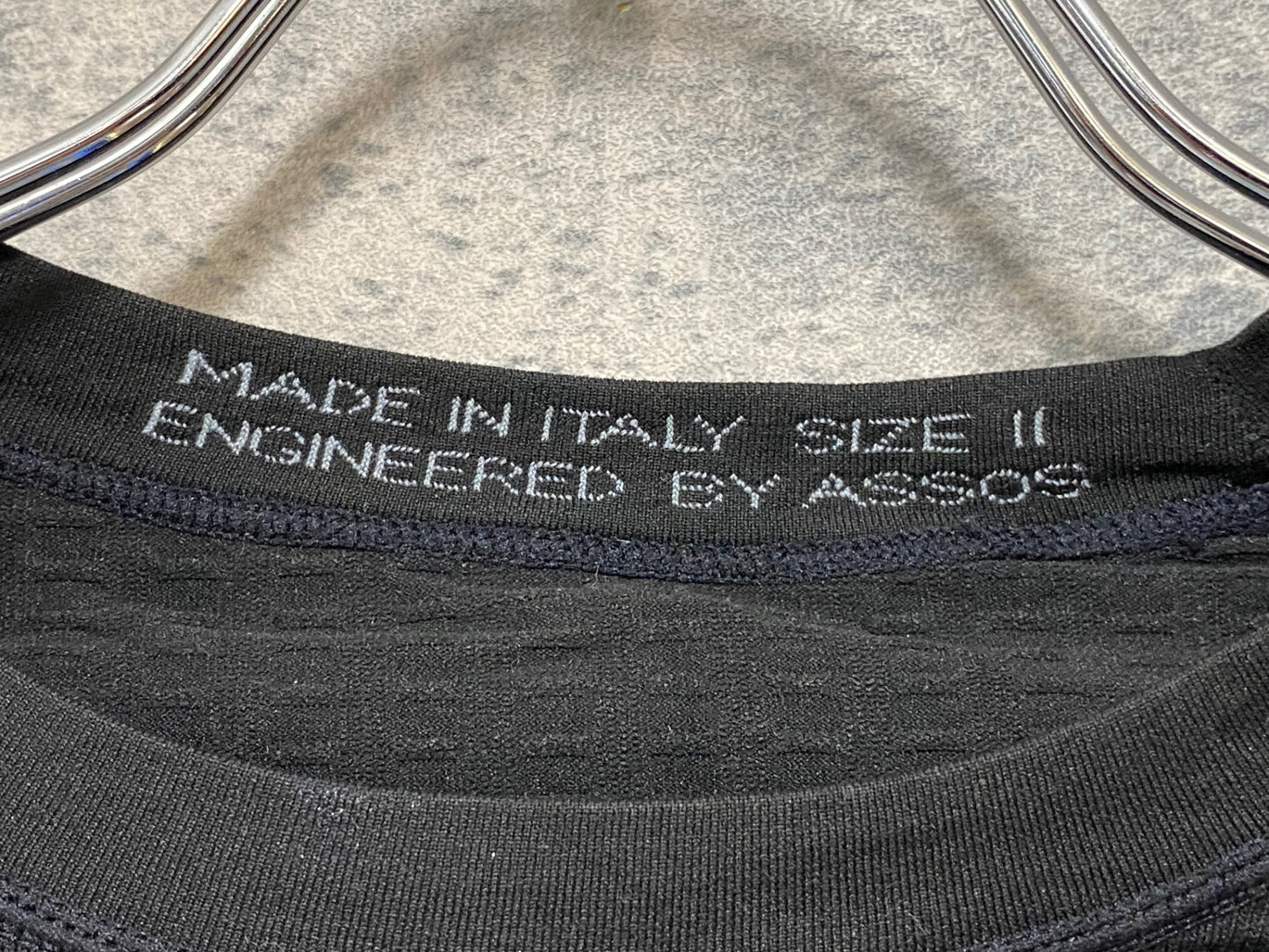 JB290 アソス assos SKINFOIL 2.4 半袖 ベースレイヤー 黒 SIZE2 SPRING/FALL