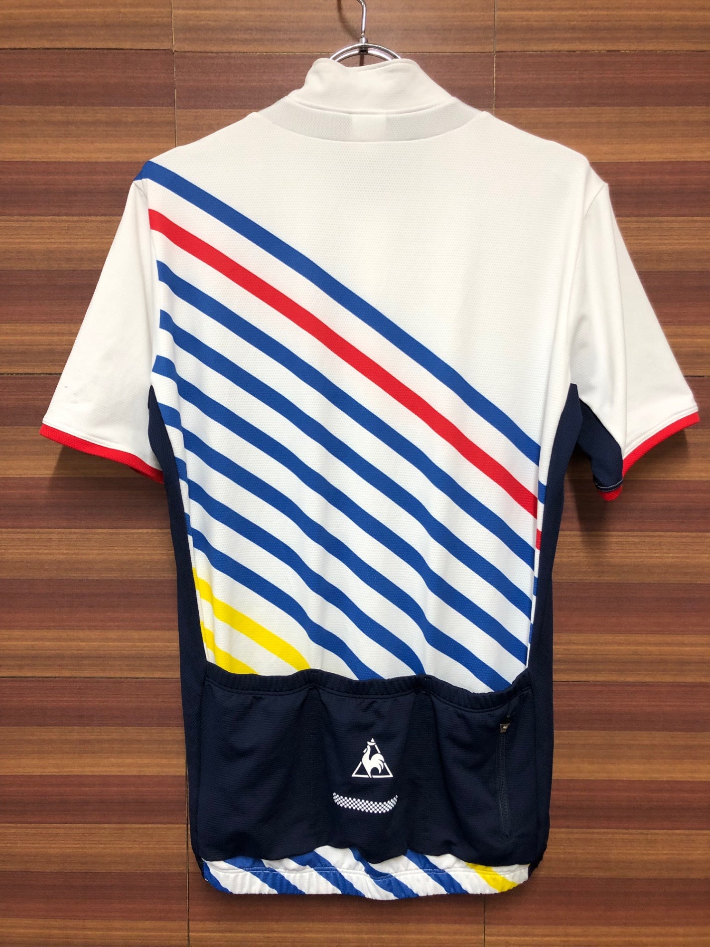 IL780 ルコックスポルティフ le coq sportif 半袖 サイクルジャージ 白 L