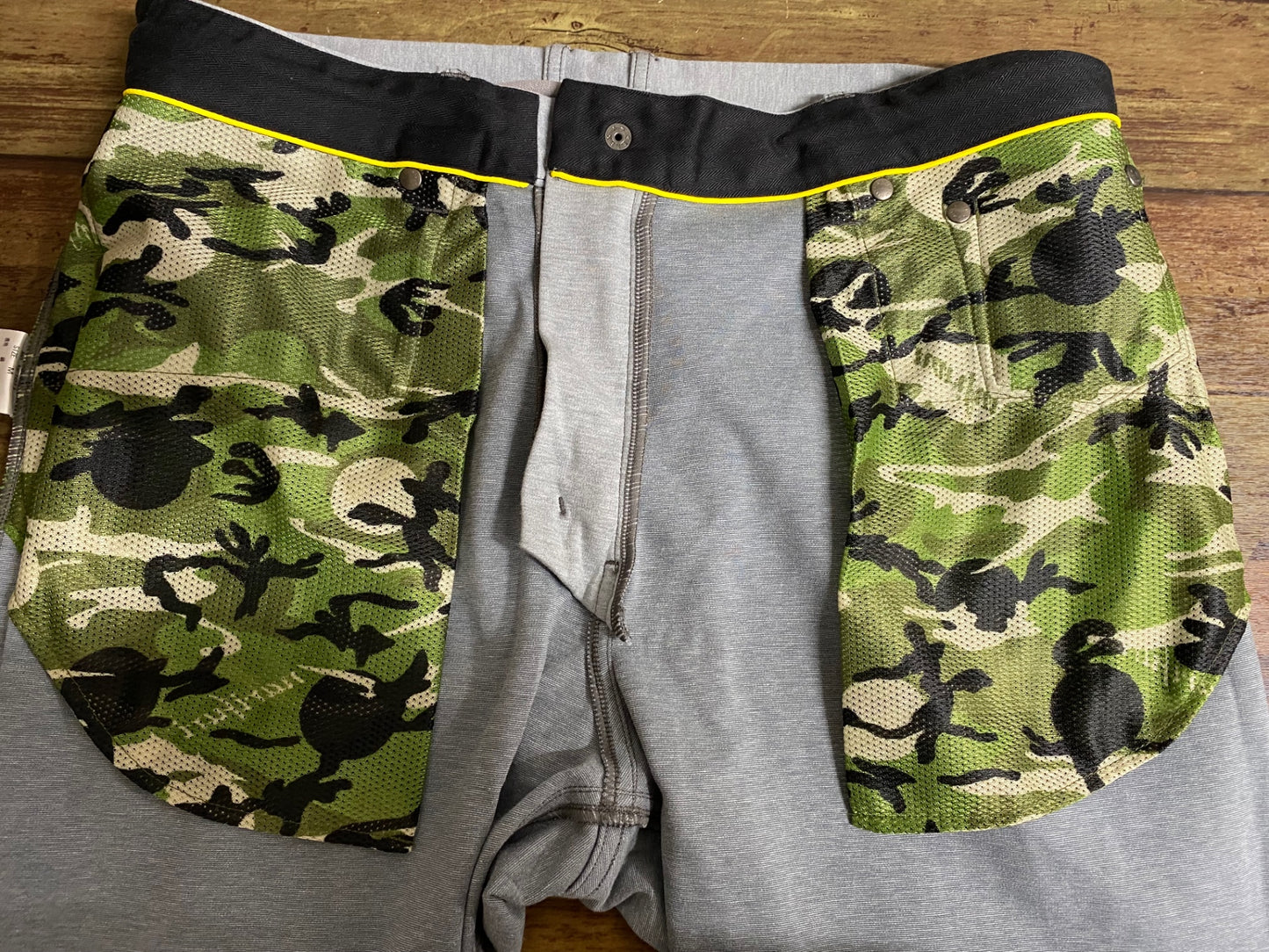 JB776 ナリフリ narifuri コットンバイシクルパンツ グレー M