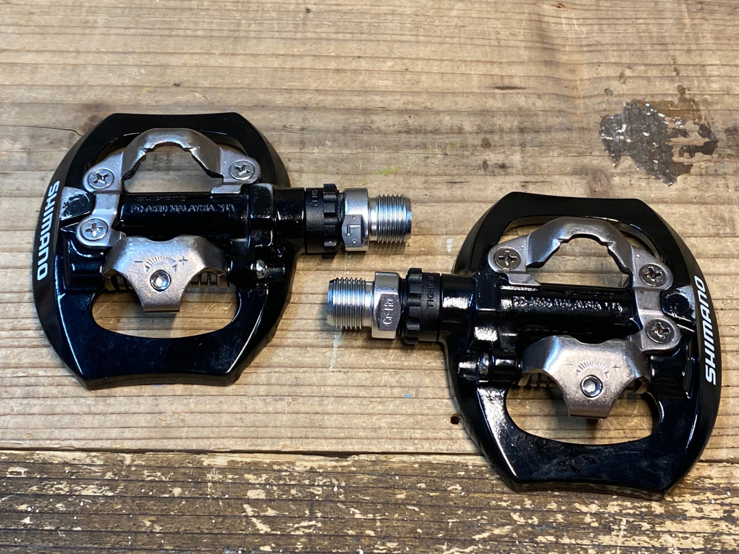 IY607 シマノ SHIMANO PD-A530 ビンディングペダル SPD 黒