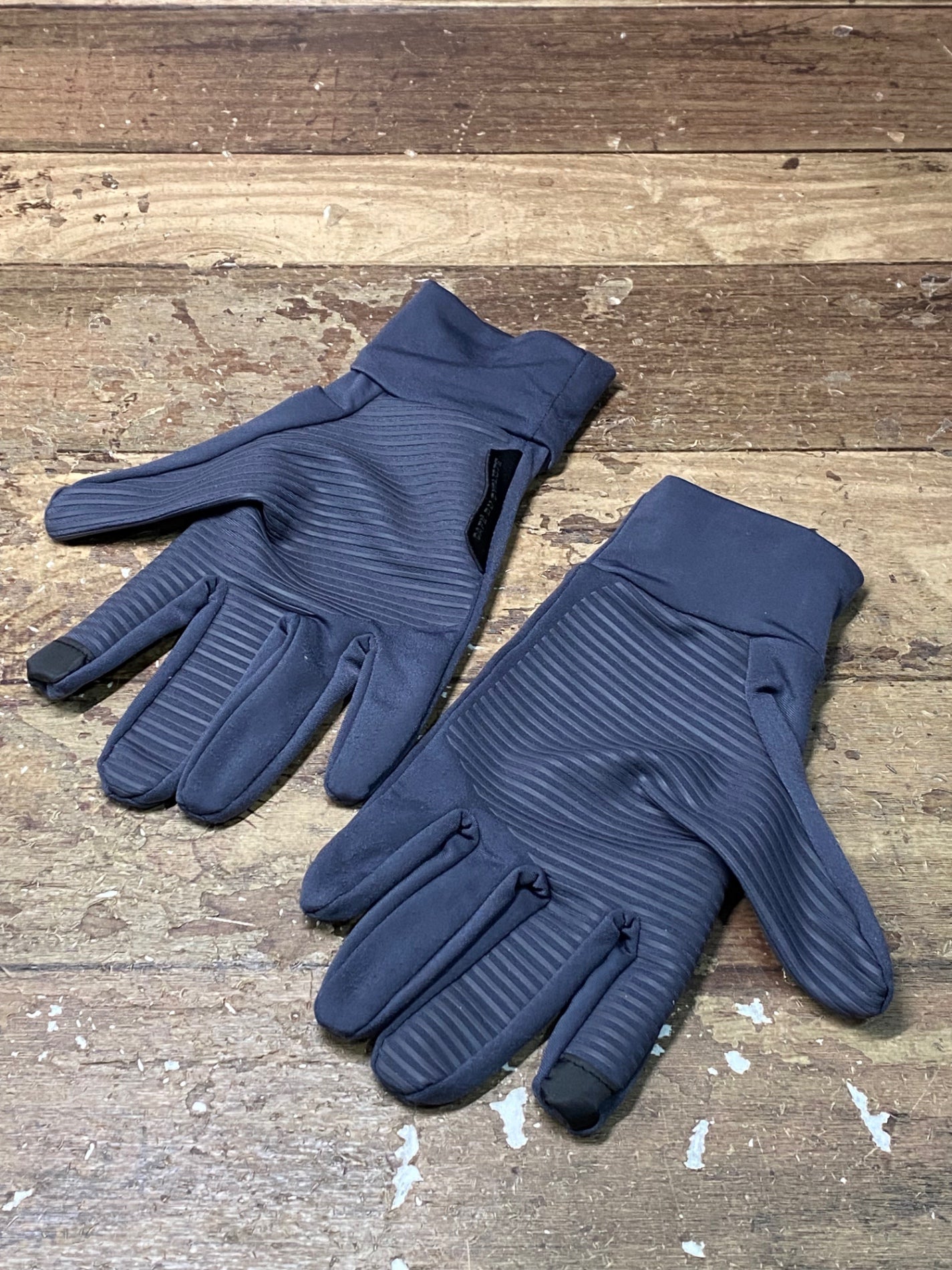 IO580 カフェドシクリステ CAFE DU CYCLISTE LIGHT GLOVES 長指 サイクルグローブ 裏起毛 グレー M