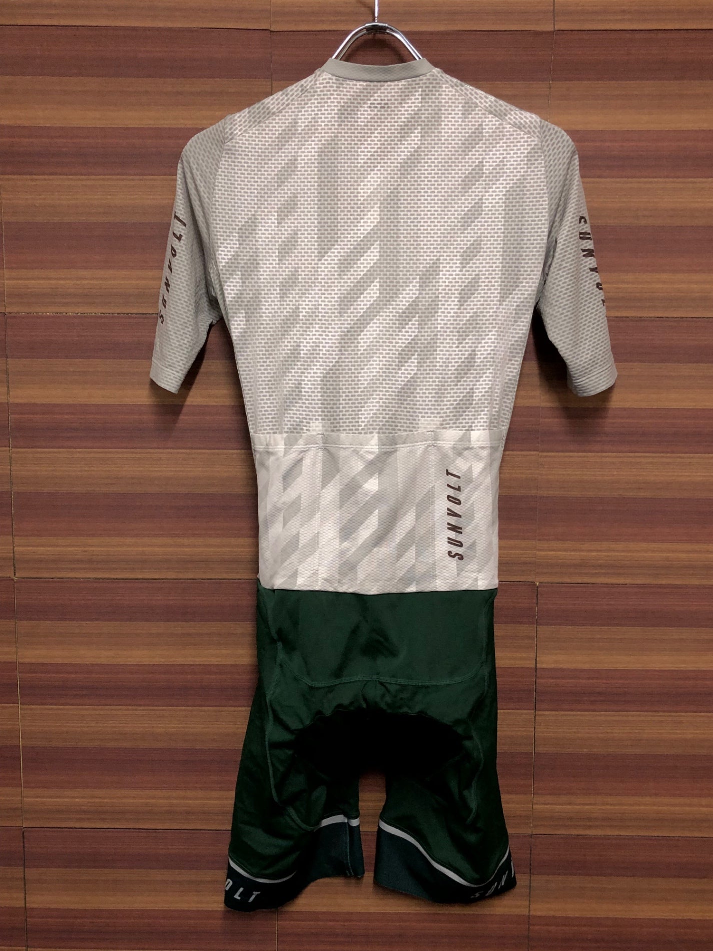 IL665 サンボルト SUNVOLT 長袖 セパレート ワンピース サイクルジャージ 白 グレー グリーン M