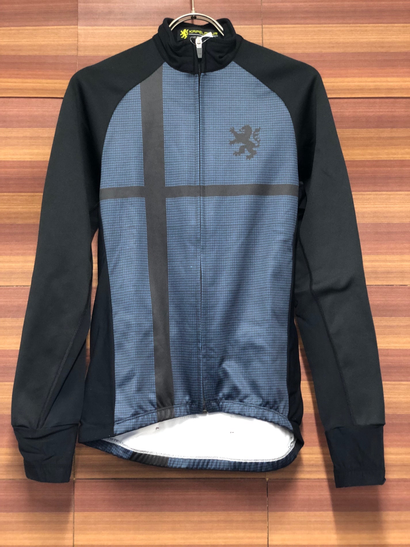 IT637 カペルミュール KAPELMUUR 長袖 サイクルジャージ 紺 黒 S 裏起毛