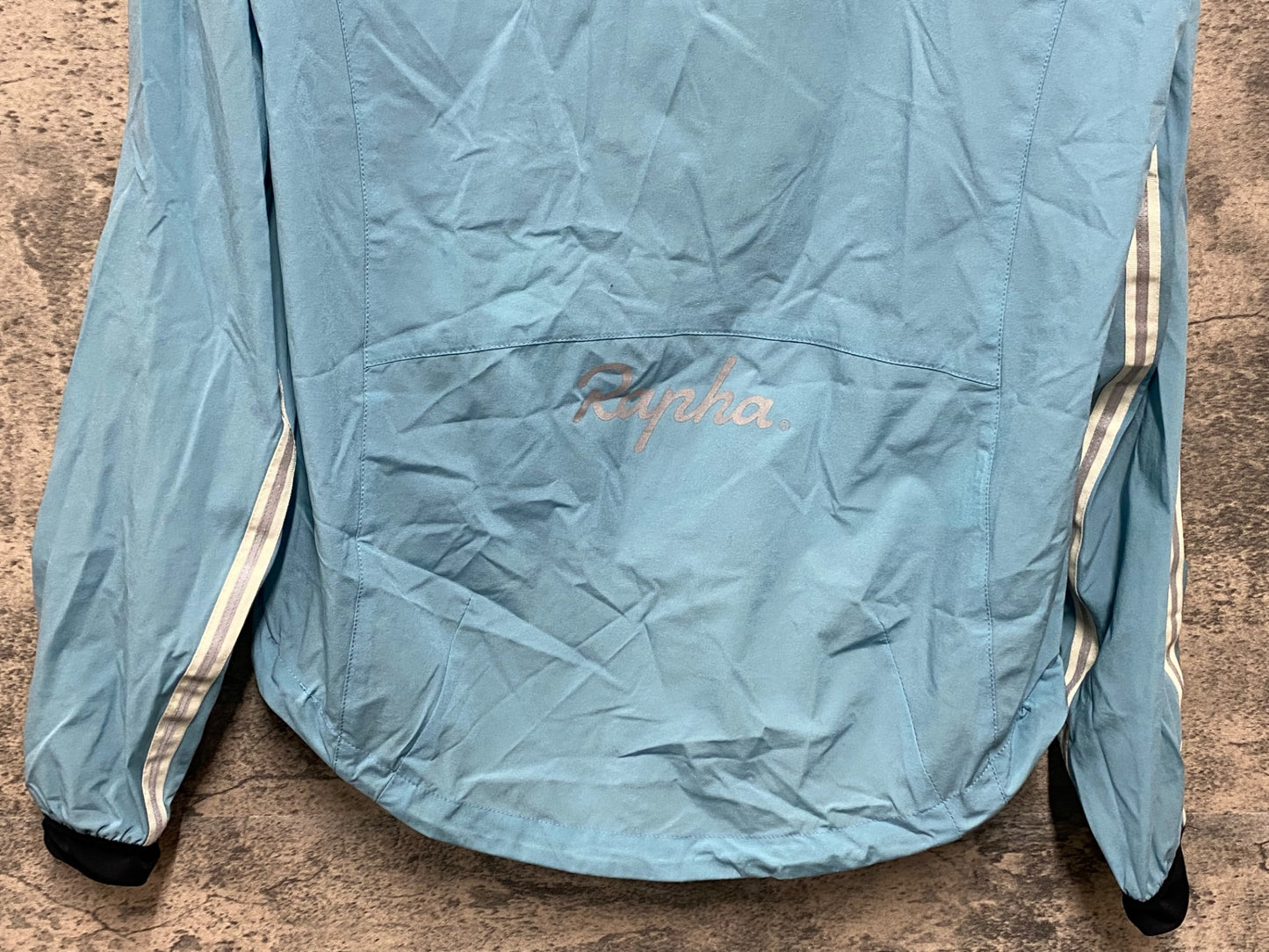 IY130 ラファ Rapha Wind Jacket 防風 サイクルジャケット S ブルー 汚れ