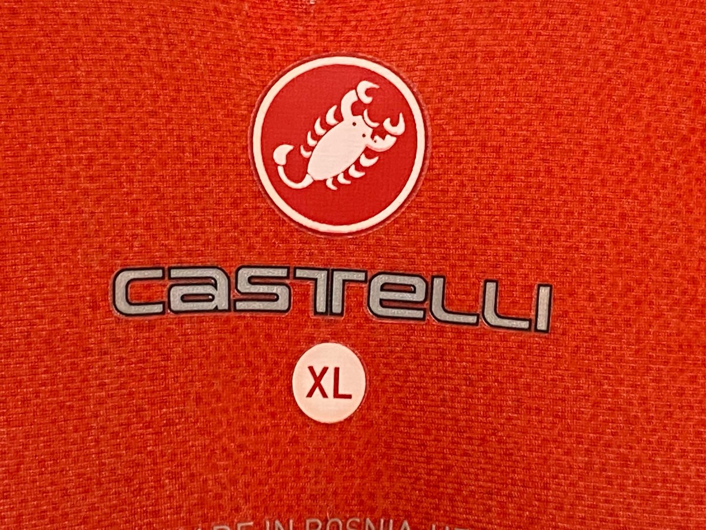 HU926 カステリ CASTELLI ロッソコルサ ROSSO CORSA ビブショーツ 黒 XL ※スレ