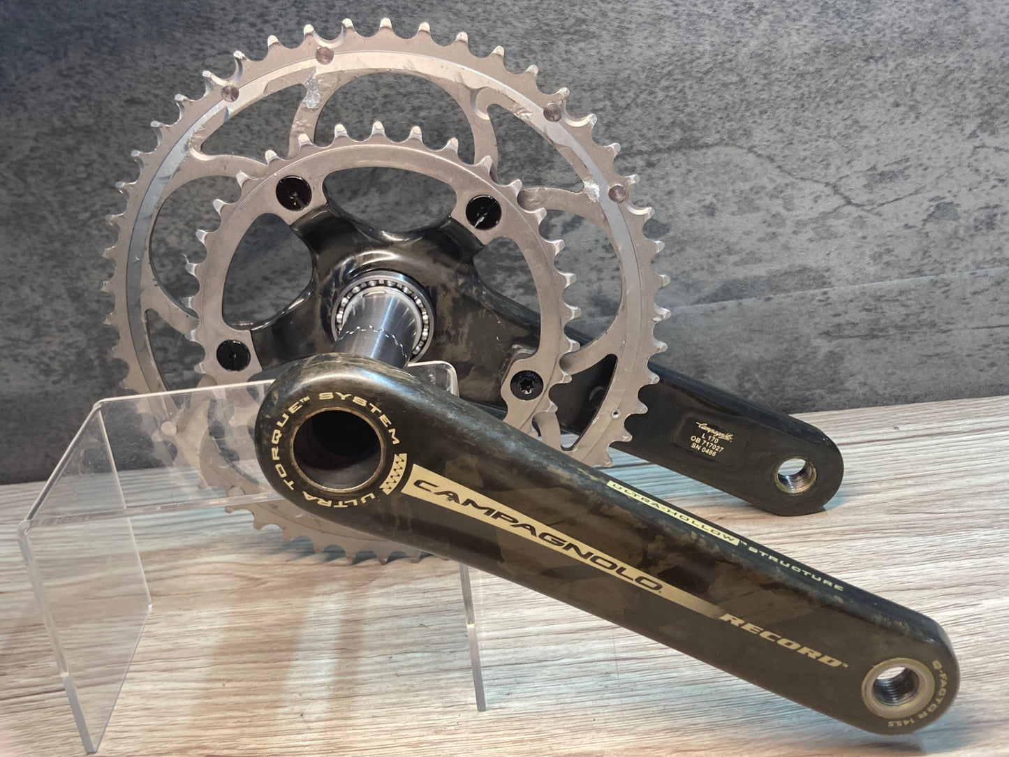IS654 カンパニョーロ Campagnolo レコード コンパクト Record CT カーボン クランクセット ウルトラトルク 50/34T 170mm PCD110 BB付属
