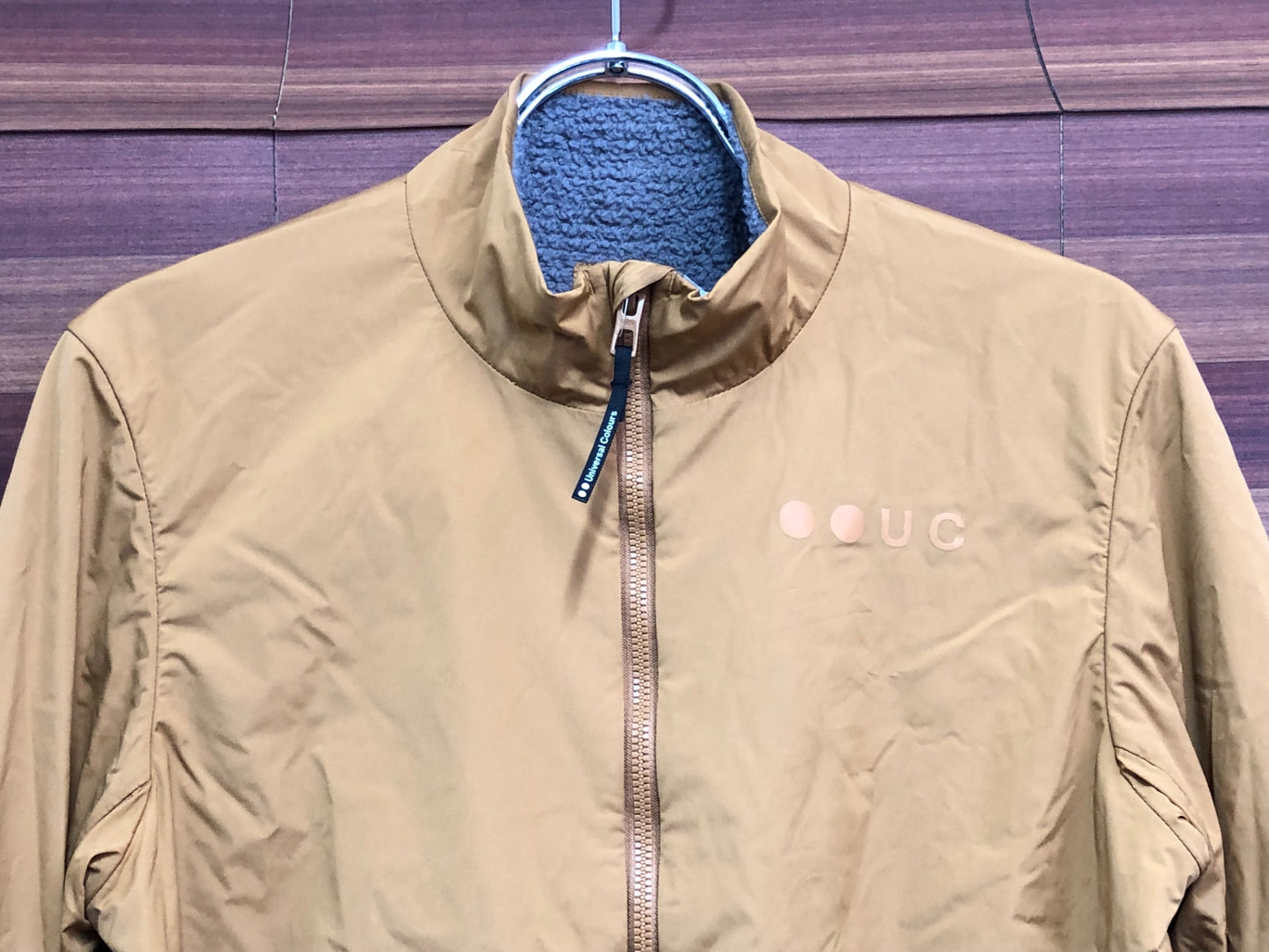 IS802 ユニバーサルカラーズ Universal Colours Mono Insulated Jacket 長袖 サイクルジャケット Golden Beige S 裏起毛