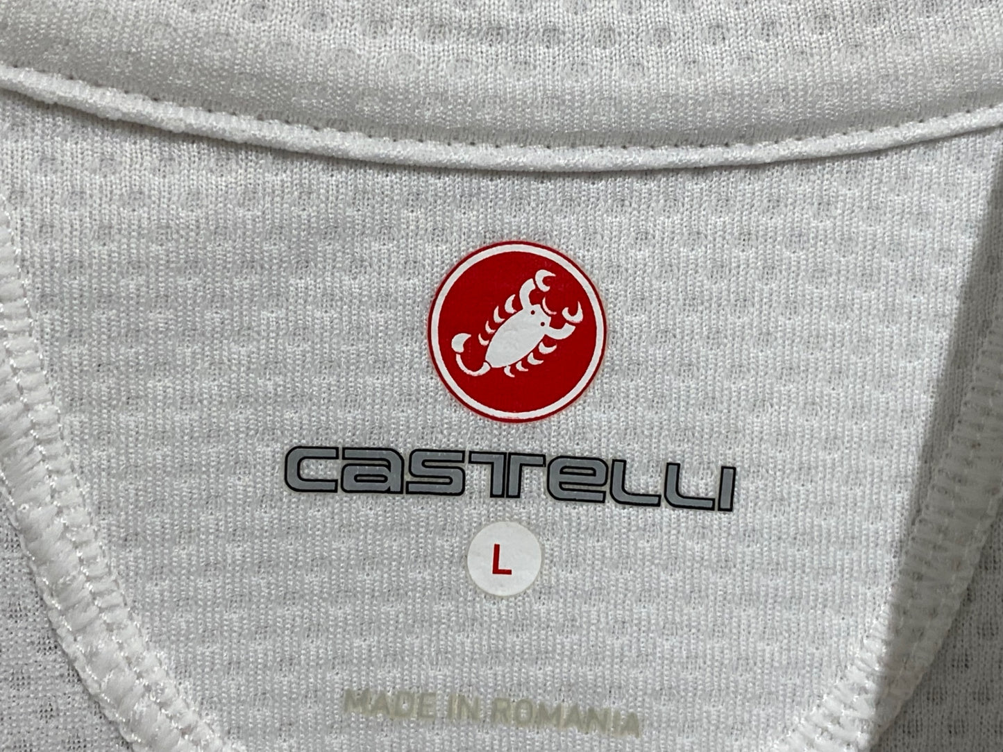 JC780 カステリ CASTELLI 半袖 サイクルジャージ 白 グレー L
