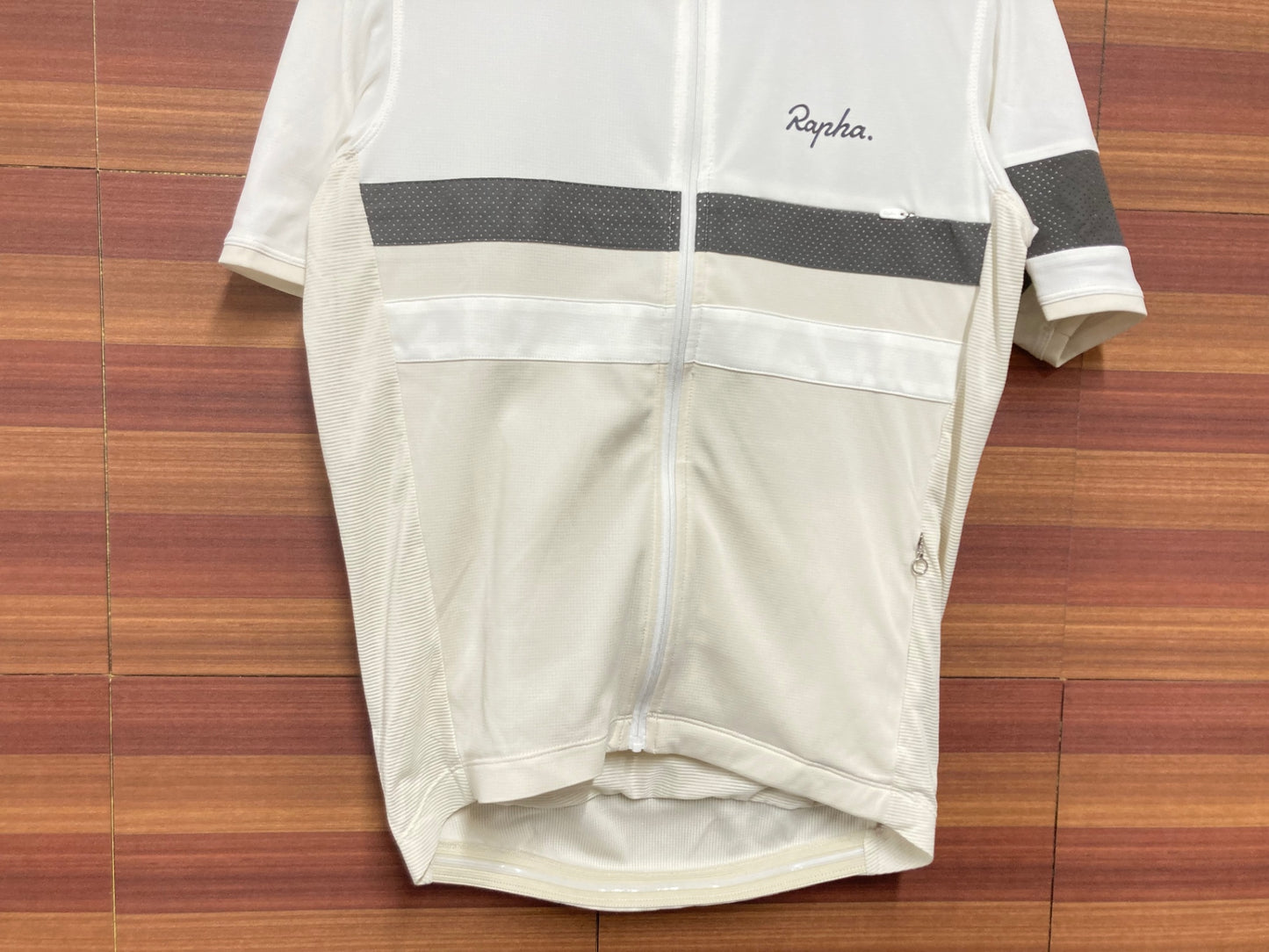 IC168 ラファ Rapha BREVET LIGHTWEIGHT JERSEY 半袖 サイクルジャージ 白 S