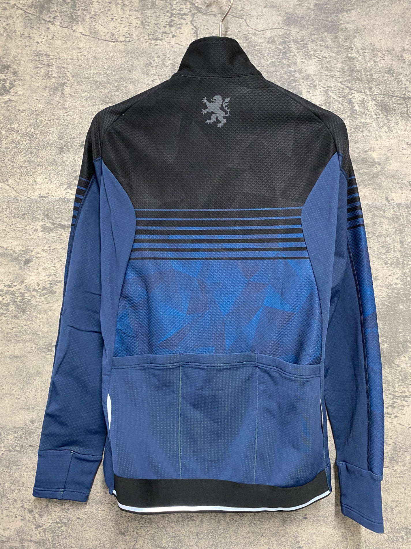 JB068 リオンドカペルミュール Lion de KAPELMUUR 長袖 サイクルジャケット 紺 黒 S 裏起毛