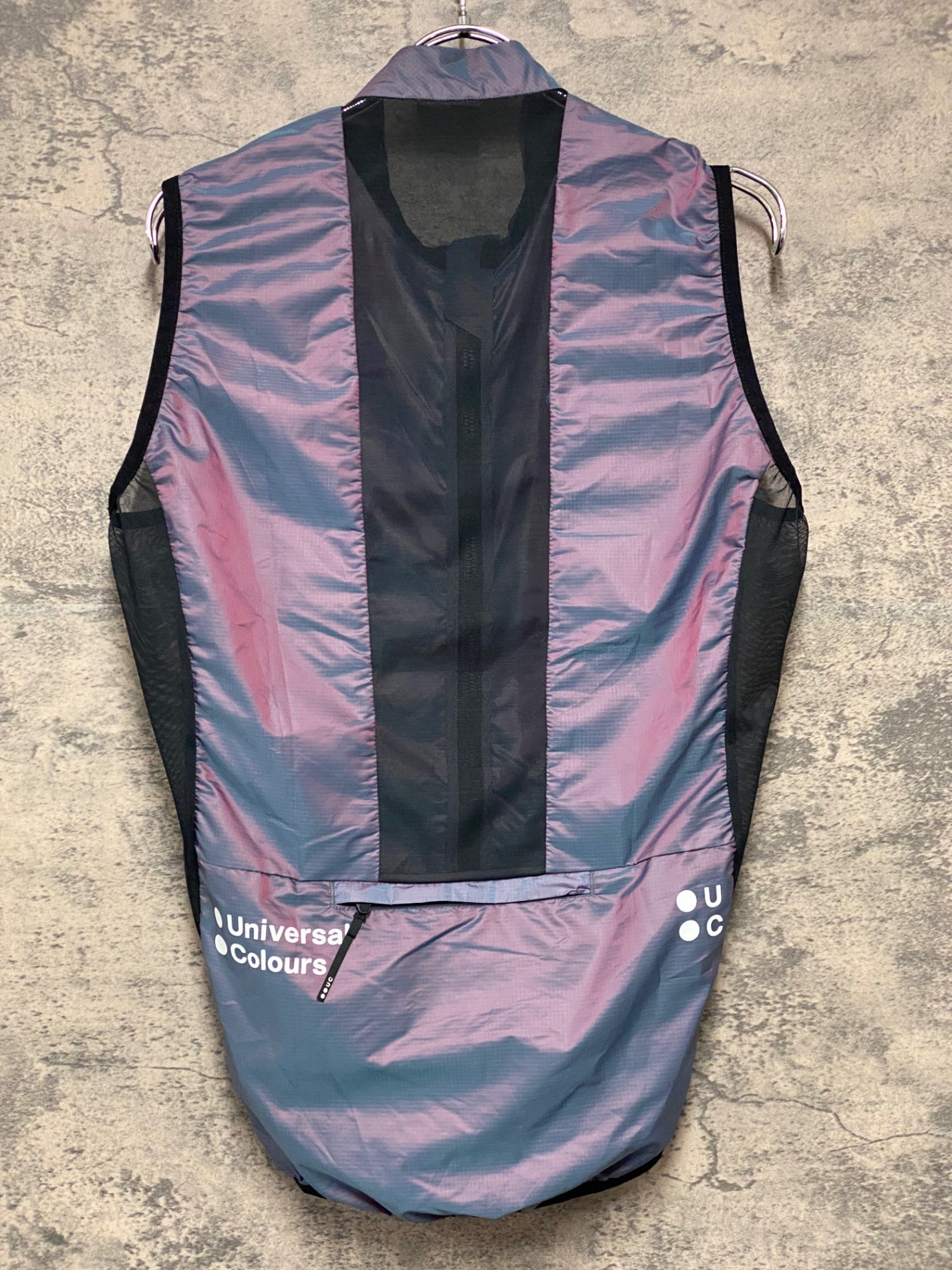 JD988 ユニバーサルカラーズ Universal Colours Spectrum Gilet ジレ サイクルベスト マジョーラ M ※汚れ