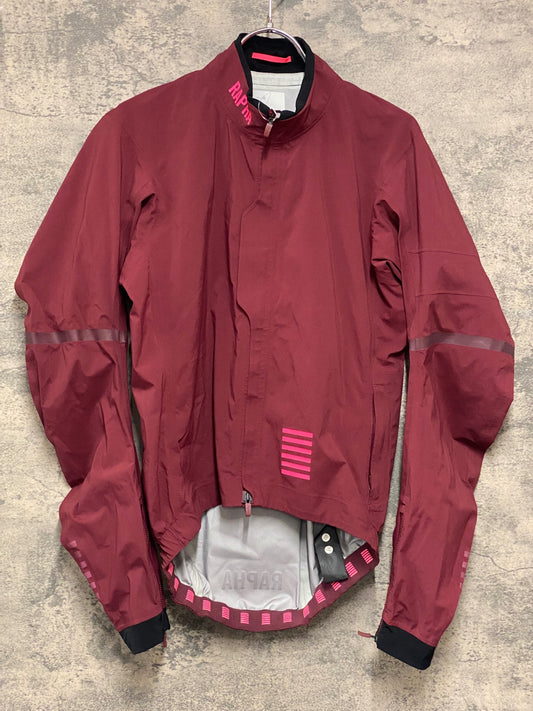 JA552 ラファ Rapha PRO TEAM RACE CAPE 長袖 サイクルレインジャケット バーガンディ S