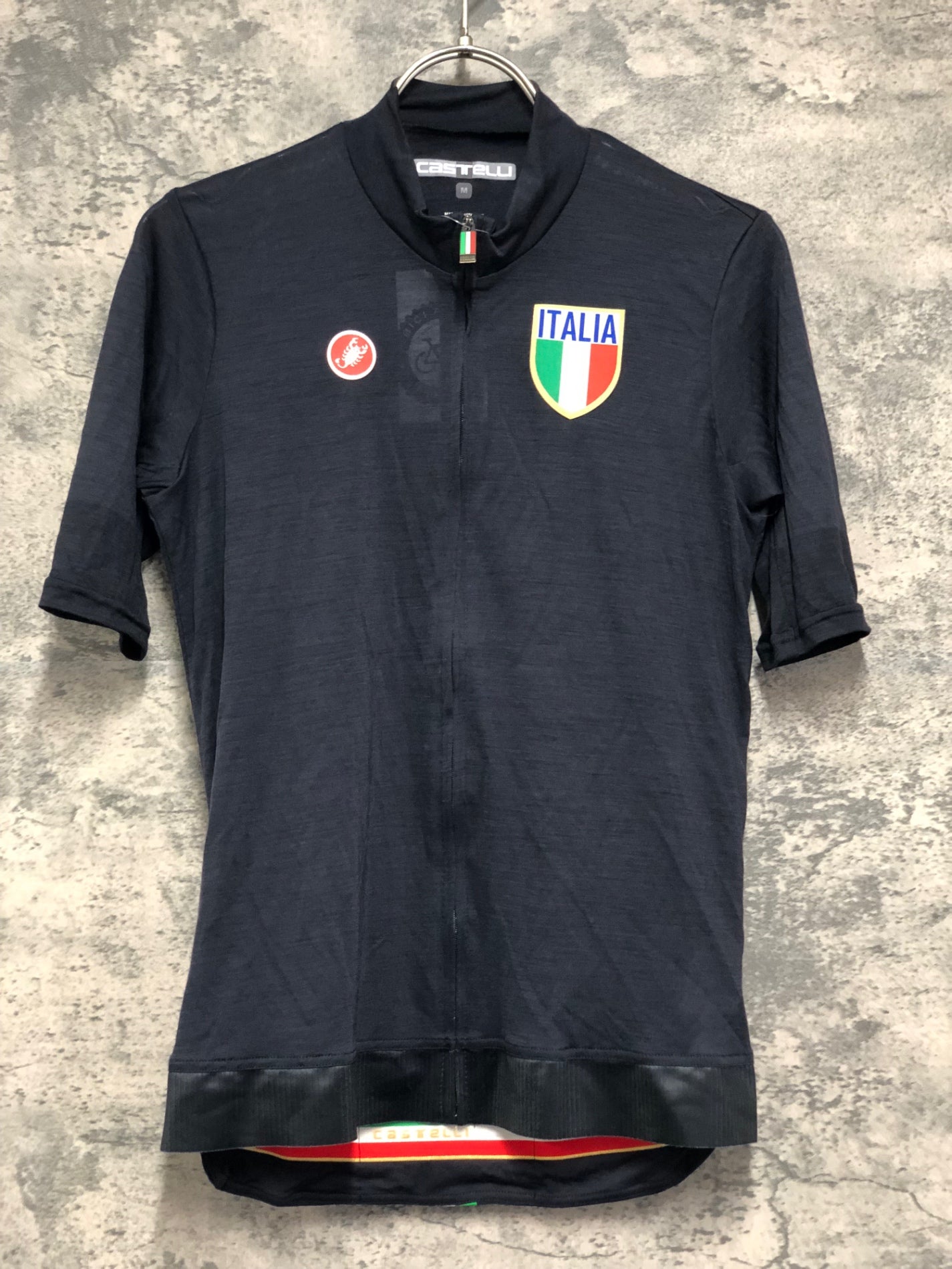 IX737 カステリ CASTELLI 半袖 サイクルジャージ 黒 M