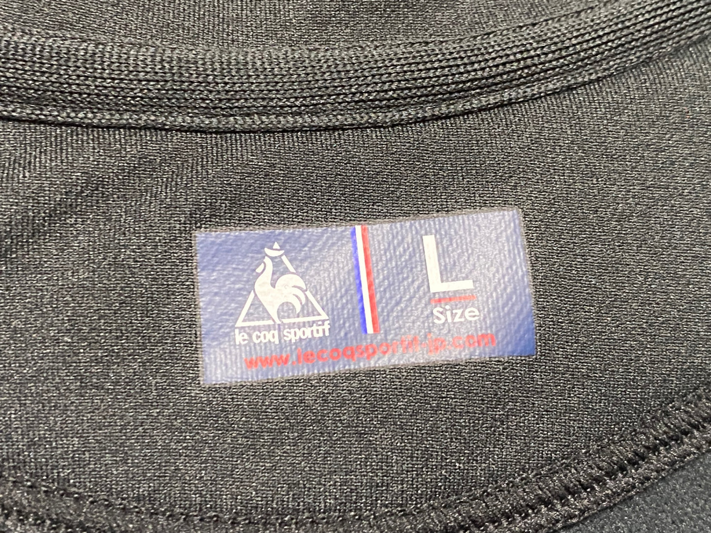 IZ167 ルコックスポルティフ le coq sportif 長袖 サイクルジャージ 黒 L 裏起毛