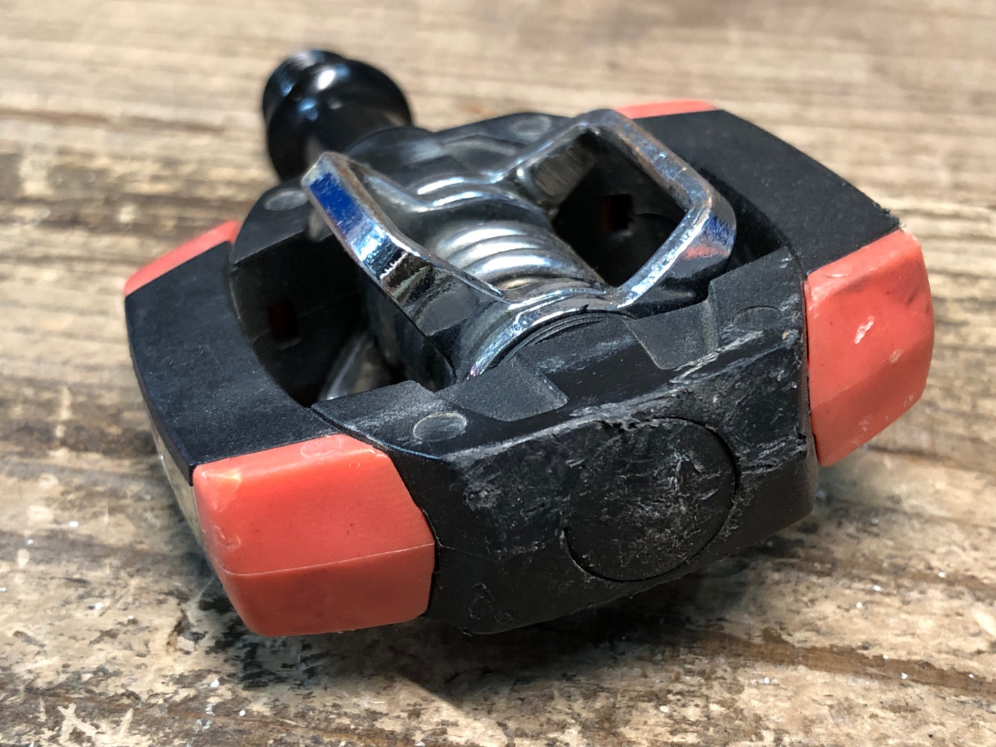 IZ559 クランクブラザーズ CRANK BROTHERS smarty ビンディングペダル 黒 赤 ※シャフトがたつきのためジャンク