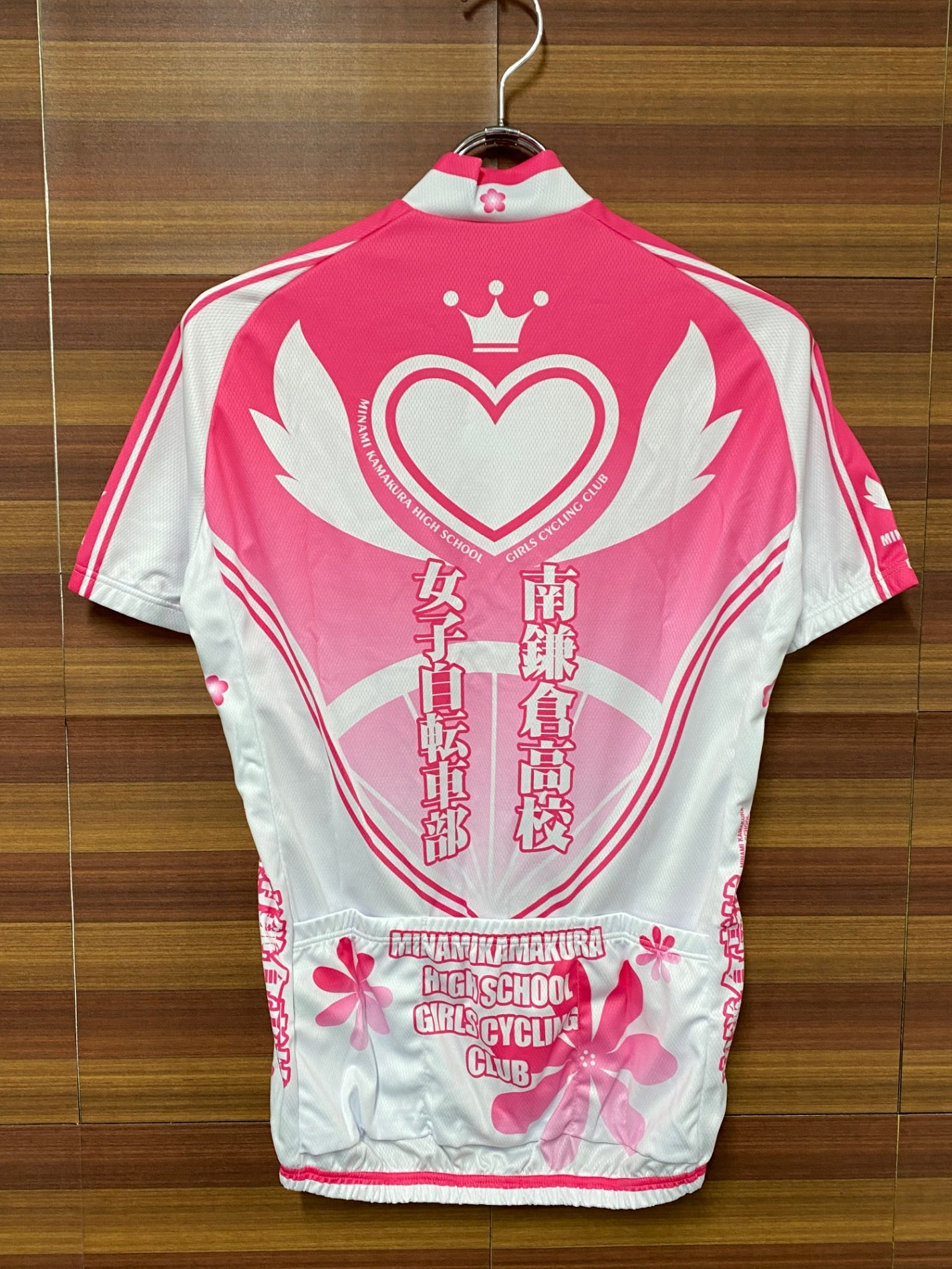 IS002 ウエイブワン WAVE ONE 半袖 サイクルジャージ ピンク M 南鎌倉高校女子自転車部