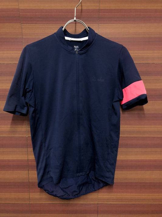 IM453 ラファ Rapha FLYWEIGHT JERSEY 半袖 サイクルジャージ 紺 S