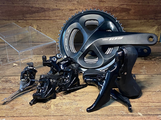 HE008 シマノ SHIMANO 105 ST-R7020,BR-R7070,FD-R7000,RD-R7000 ,FC-R7000 52/36T 172.5mm 油圧 ディスク 2x11S ※ガリ傷