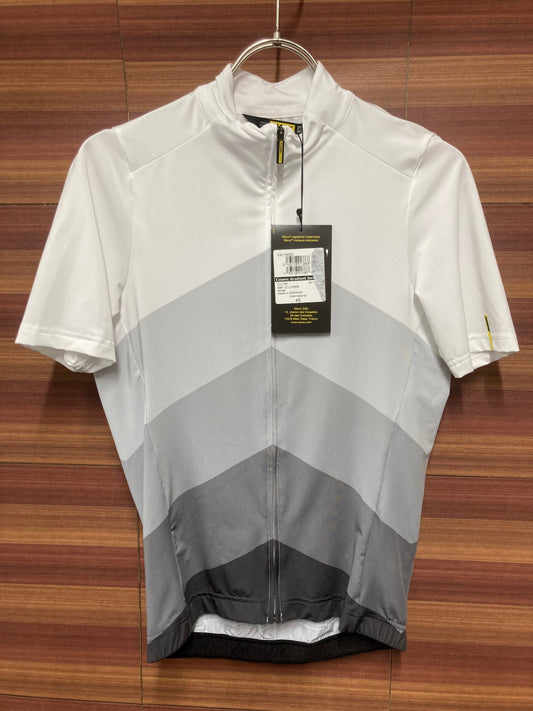 IQ205 マヴィック MAVIC 半袖 サイクルジャージ 白 グレー XS