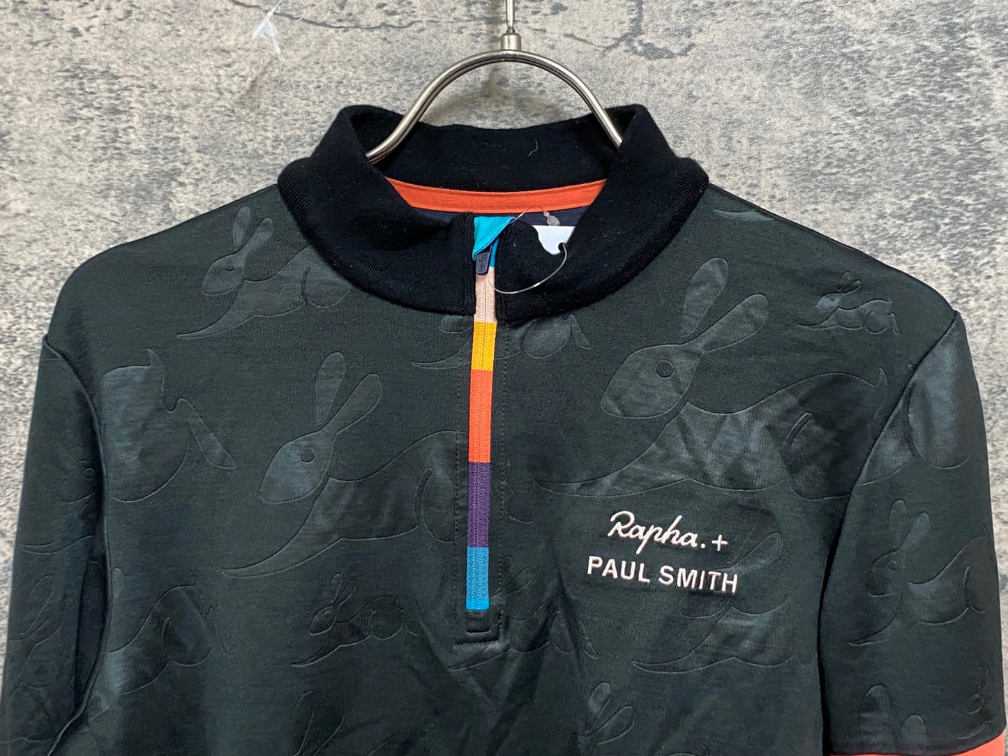 JC611 ラファ Rapha PAUL SMITH & RAPHA LONG SLEEVE CLASSIC JERSEY 長袖 サイクルジャージ 黒 M