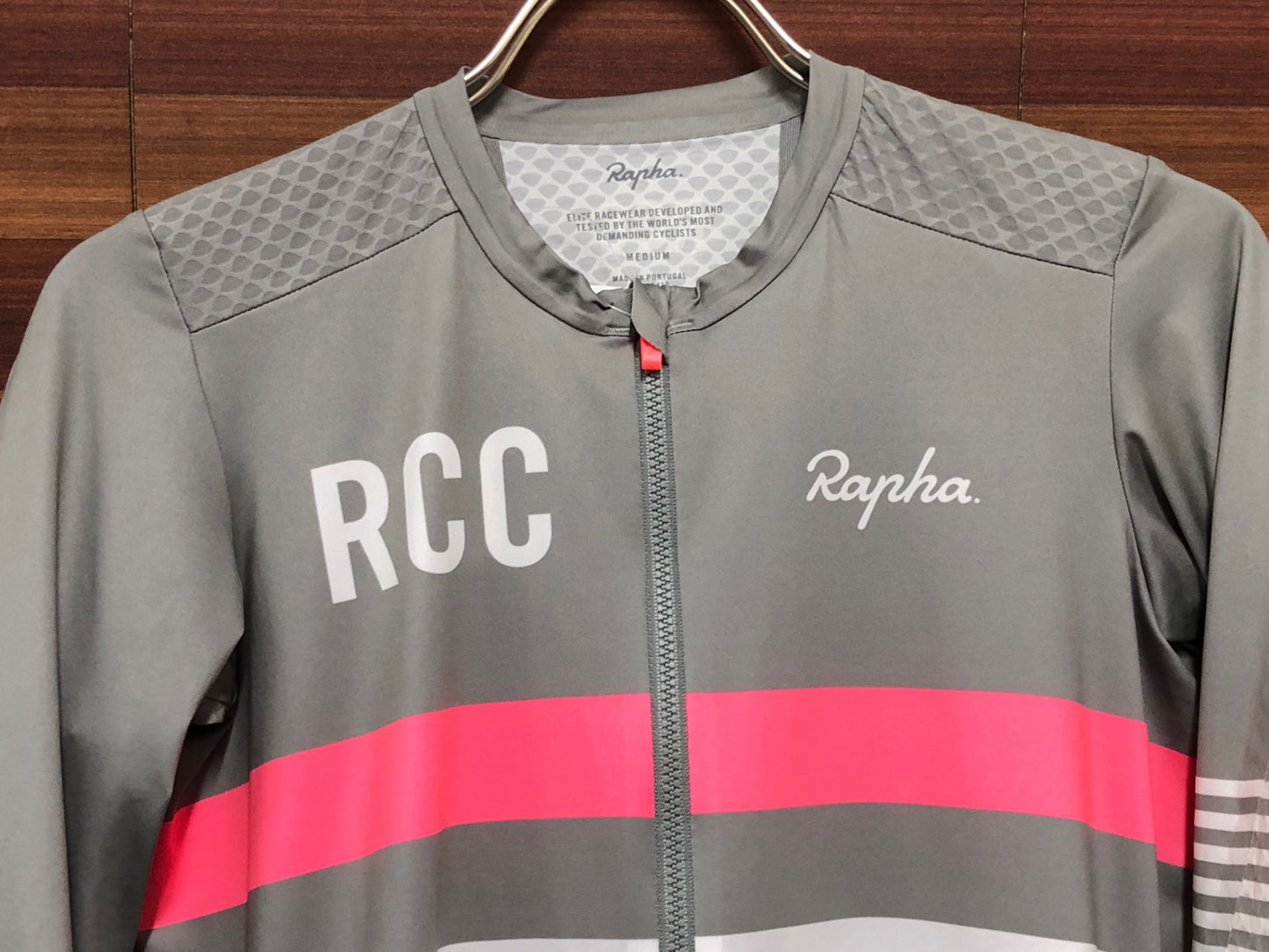 IP675 ラファ Rapha RCC PRO TEAM AERO JERSEY 半袖サイクルジャージ グレー M