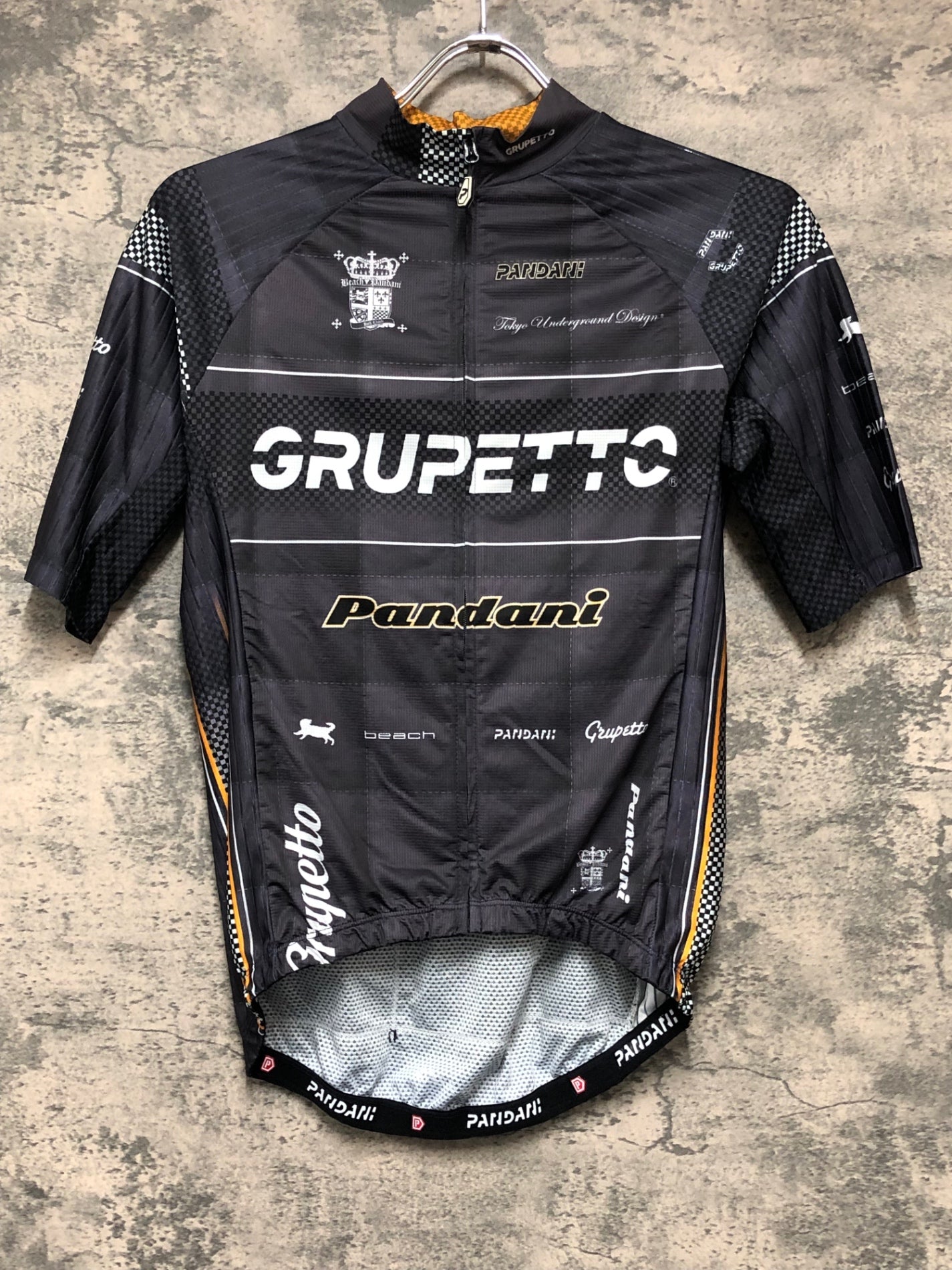 JD072 パンダーニ Pandani 半袖 サイクルジャージ 総柄 L