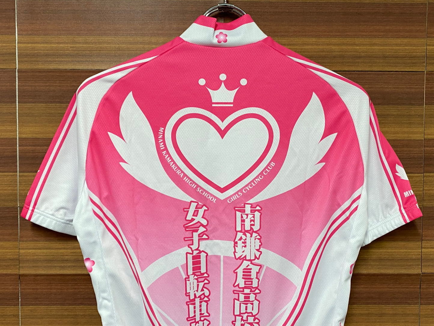 IS002 ウエイブワン WAVE ONE 半袖 サイクルジャージ ピンク M 南鎌倉高校女子自転車部