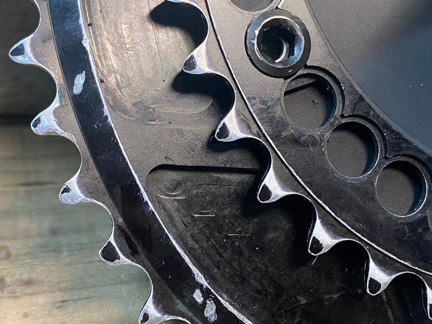 IQ647 ローター ROTOR エアロ 3D AERO クランクセット 172.5mm Q-RINGS 52/39T 10S スピンドルΦ24