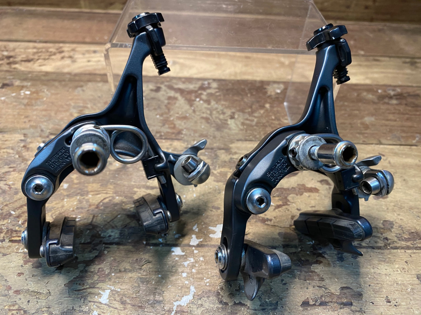 II347 シマノ SHIMANO アルテグラ ULTEGRA BR-6700 キャリパーブレーキ 前後セット 黒