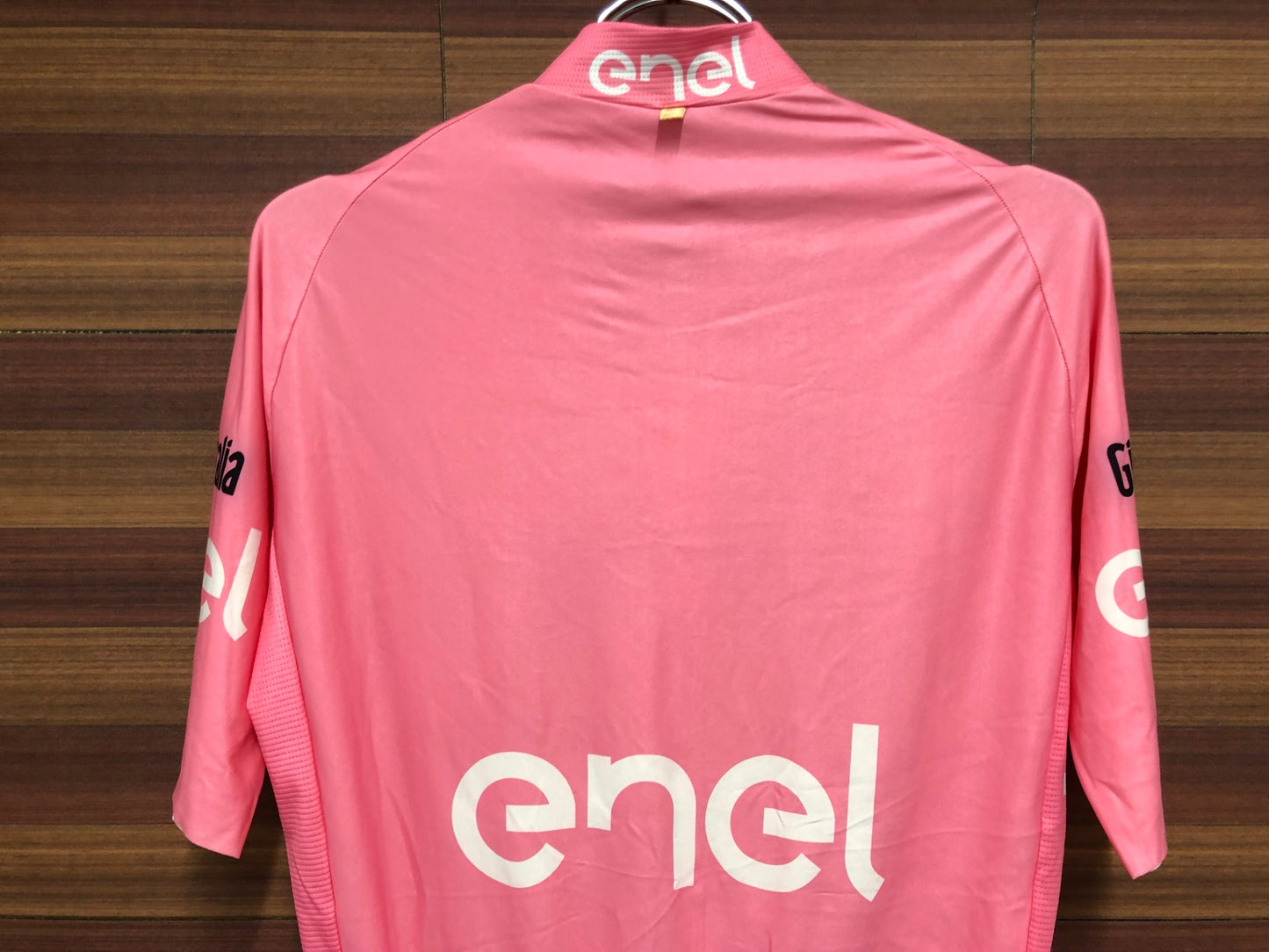IP956 サンティーニ Santini 半袖 サイクルジャージ ピンク L ハーフジップ Giro d'Italia