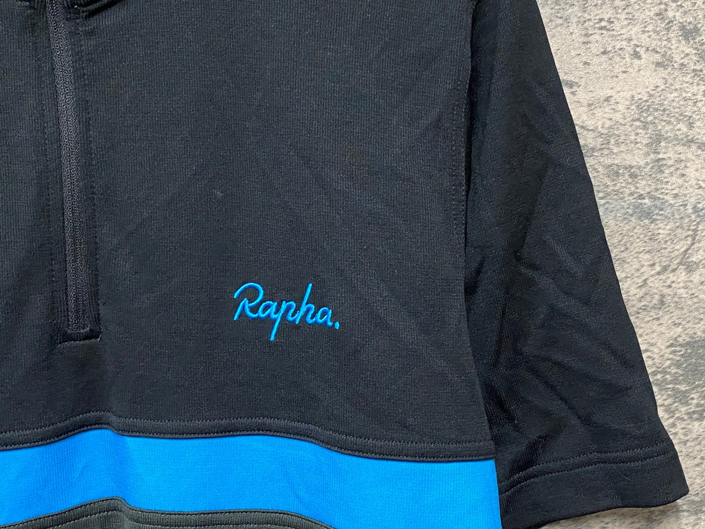 JD381 ラファ Rapha MEN'S CLUB JERSEY 半袖 サイクルジャージ 黒 XL TEAM sky