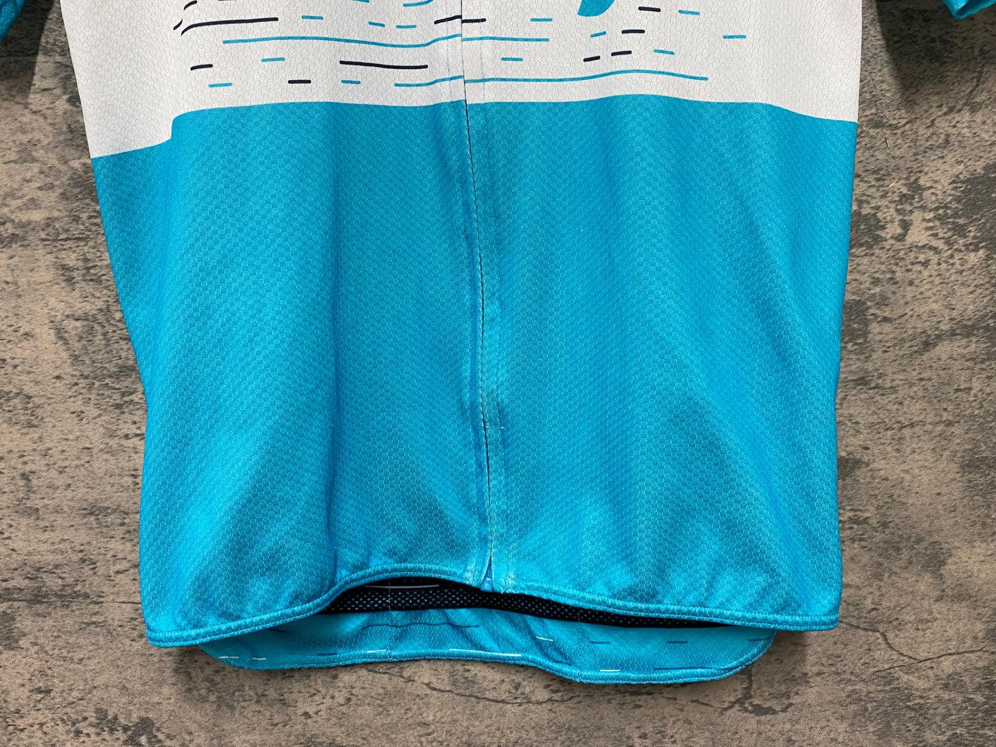JC802 カステリ CASTELLI PODIO JERSEY 半袖 サイクルジャージ 白 水色 M TEAM sky