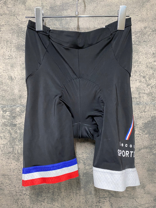 IO087 ルコックスポルティフ le coq sportif レーサーパンツ 黒 赤 O