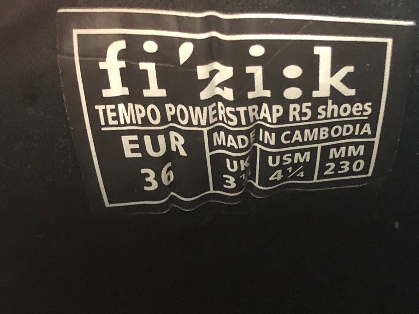 IH100 フィジーク fizik TEMPO POWERSTRAP R5 SHOES ビンディングシューズ EU36 ブルーSPD-SL