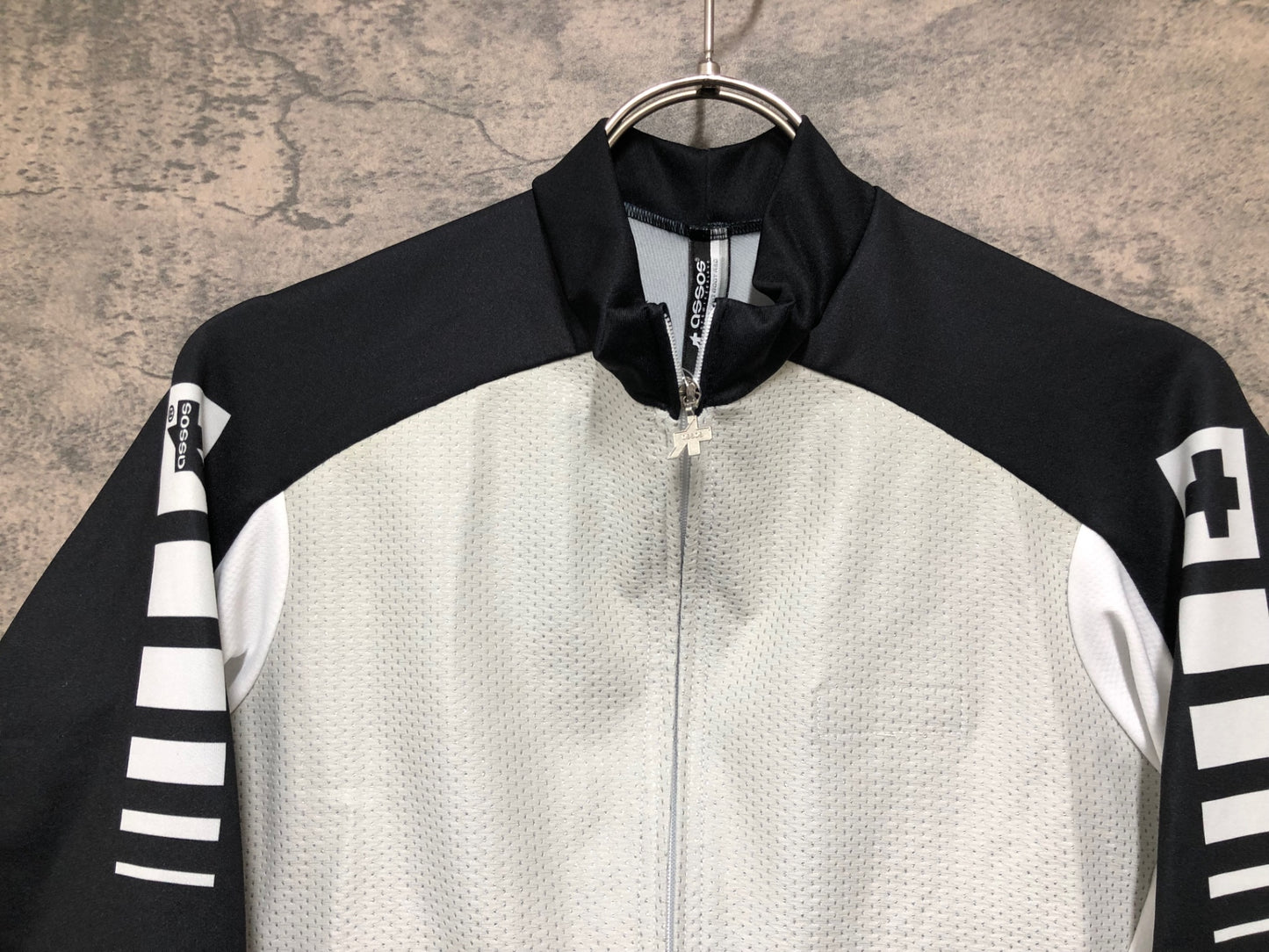 IY234 アソス assos Intermediate Evo 長袖 サイクルジャージ 白 黒 M