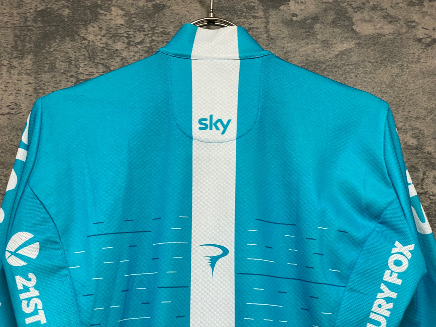 JC801 カステリ CASTELLI PODIO JERSEY 半袖 サイクルジャージ 水色 M TEAM sky