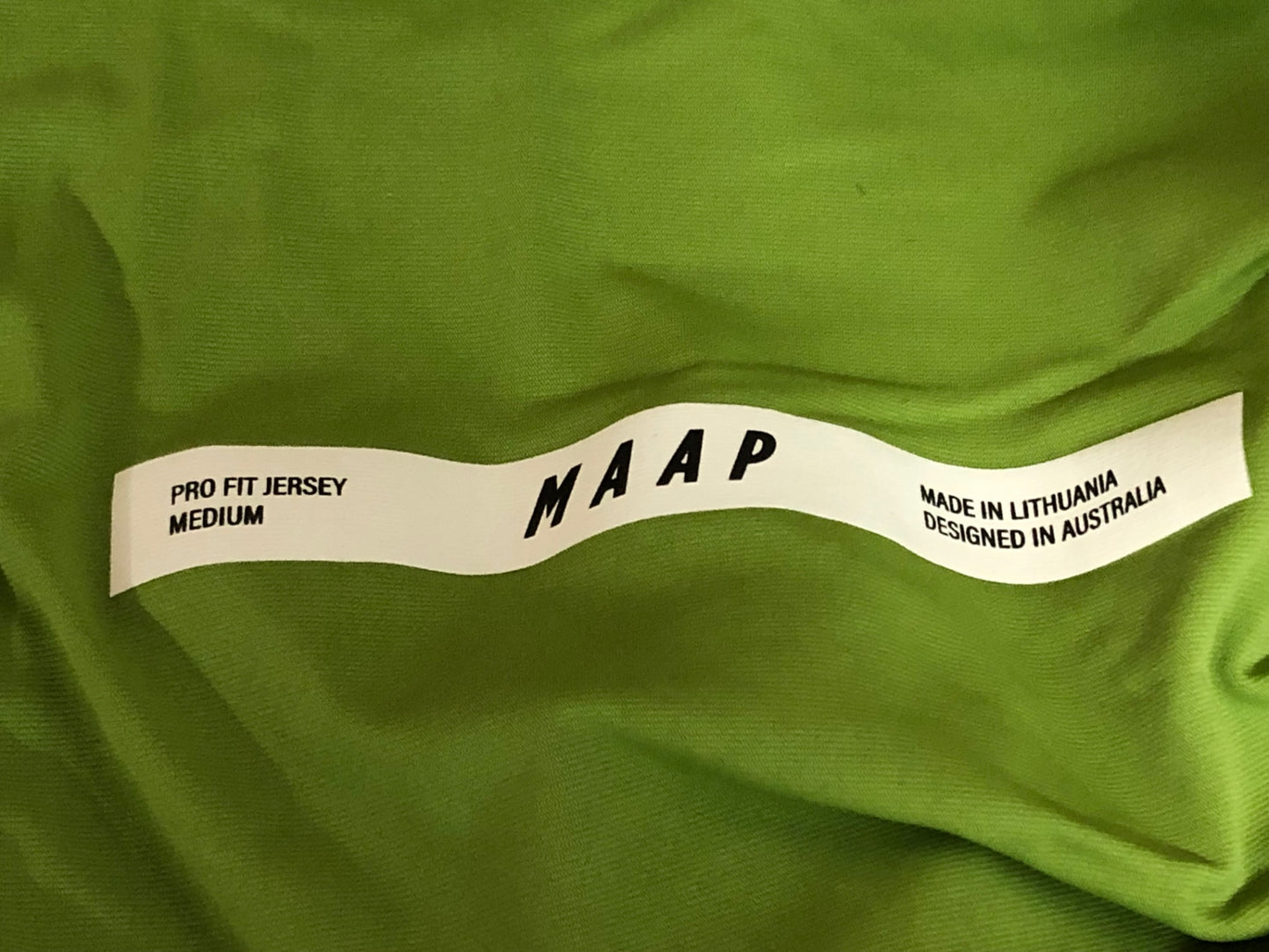 IT035 マープ MAAP PRO FIT JERSEY 長袖 サイクルジャージ 緑 M