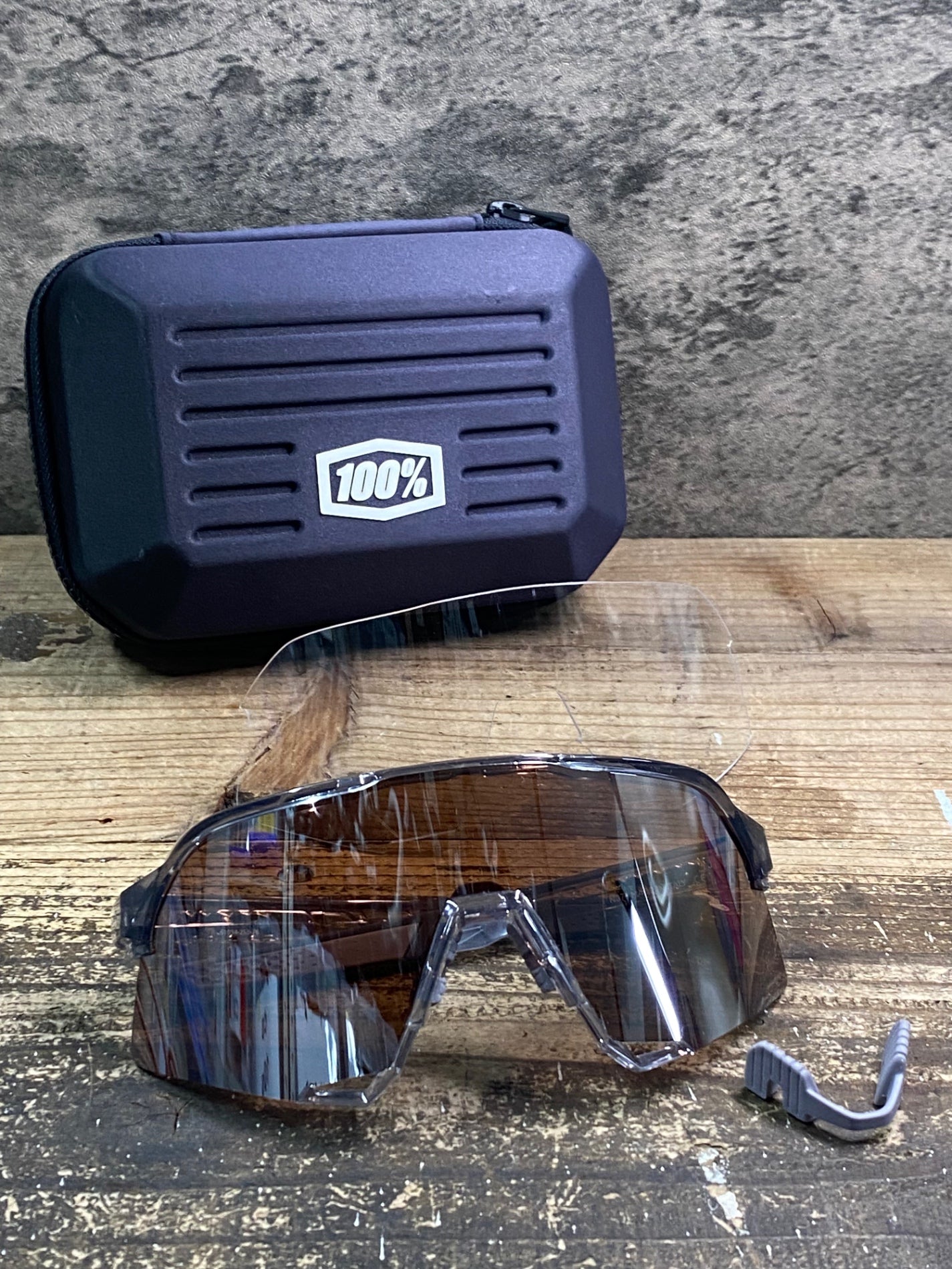 JB475 100％ S3 HiPERレンズ サングラス アイウェア クリア グレー ※クリアレンズ付属