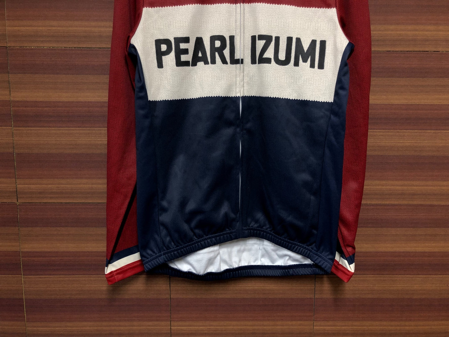 IK238 パールイズミ PEARL iZUMi 長袖 サイクルジャージ 裏起毛 赤白紺 M