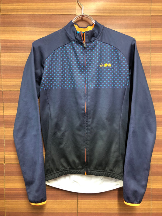 IM438 dhb 長袖 サイクルジャージ 紺 黒 XS 裏起毛