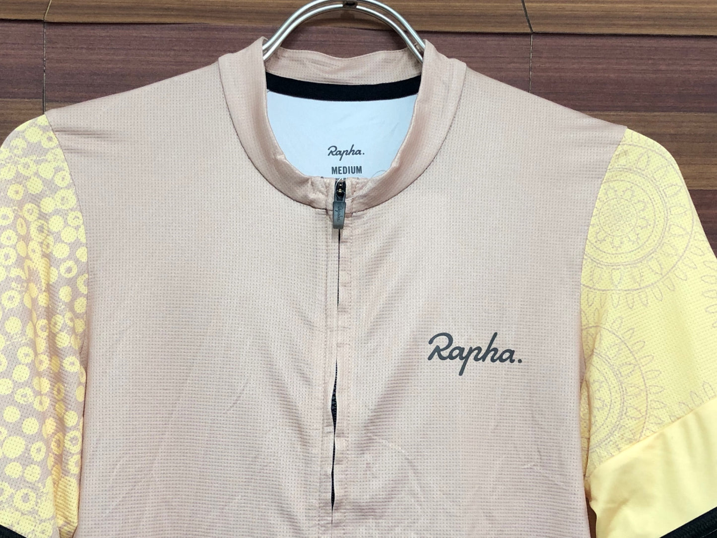 IS461 ラファ Rapha PRO TEAM TRAINING JERSEY 半袖 サイクルジャージ べージュ M
